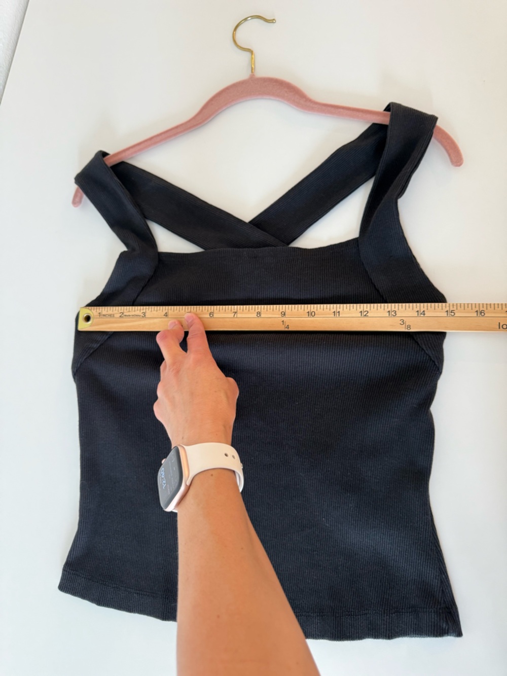 Anthropologie Square-Neck Halter Tank Black Sz Medium NWt - Picture 15 of 16